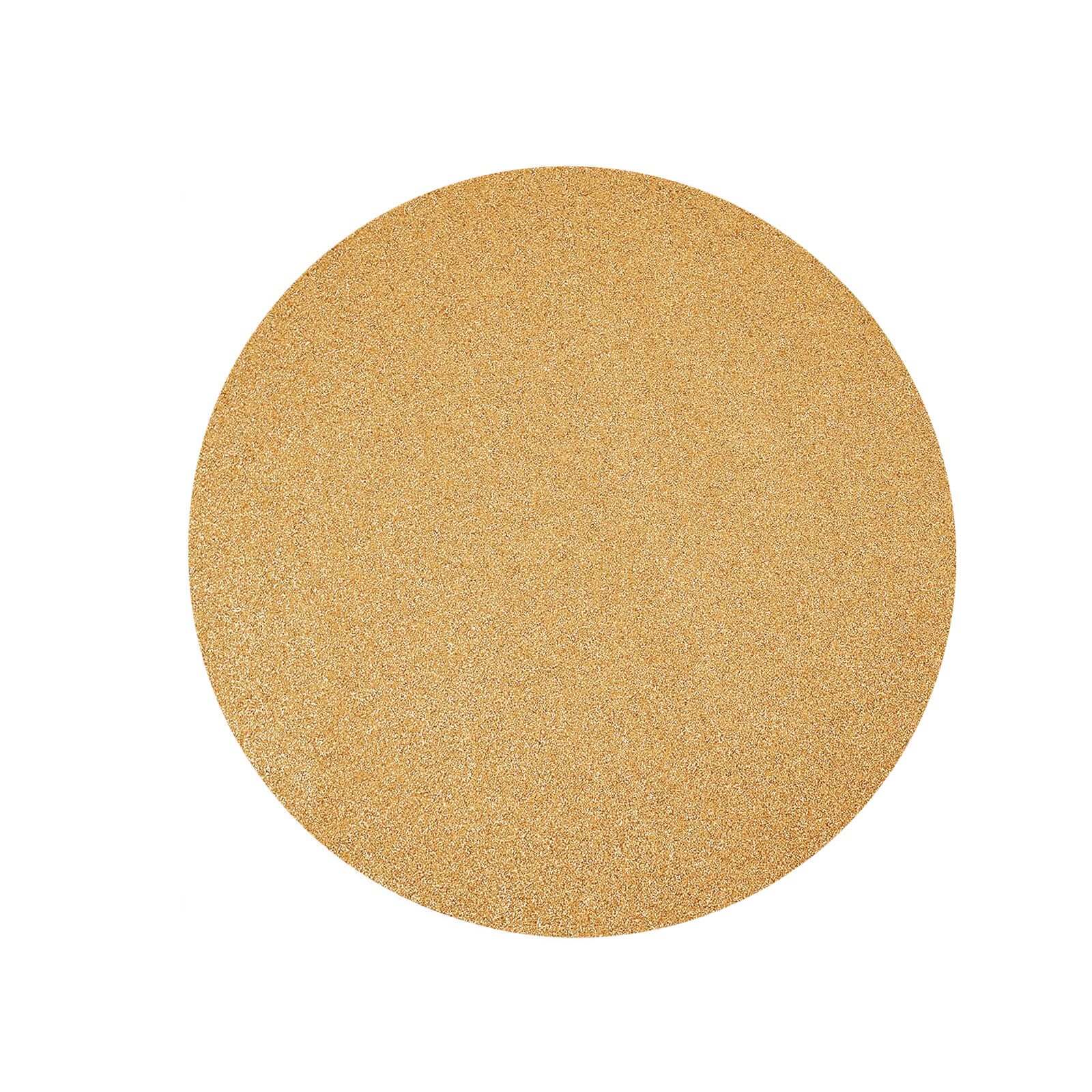 6-Pack Placemats Glitter Design Champagne Sparkle Round - Non-Slip Decorative Dining Table Mats 13"